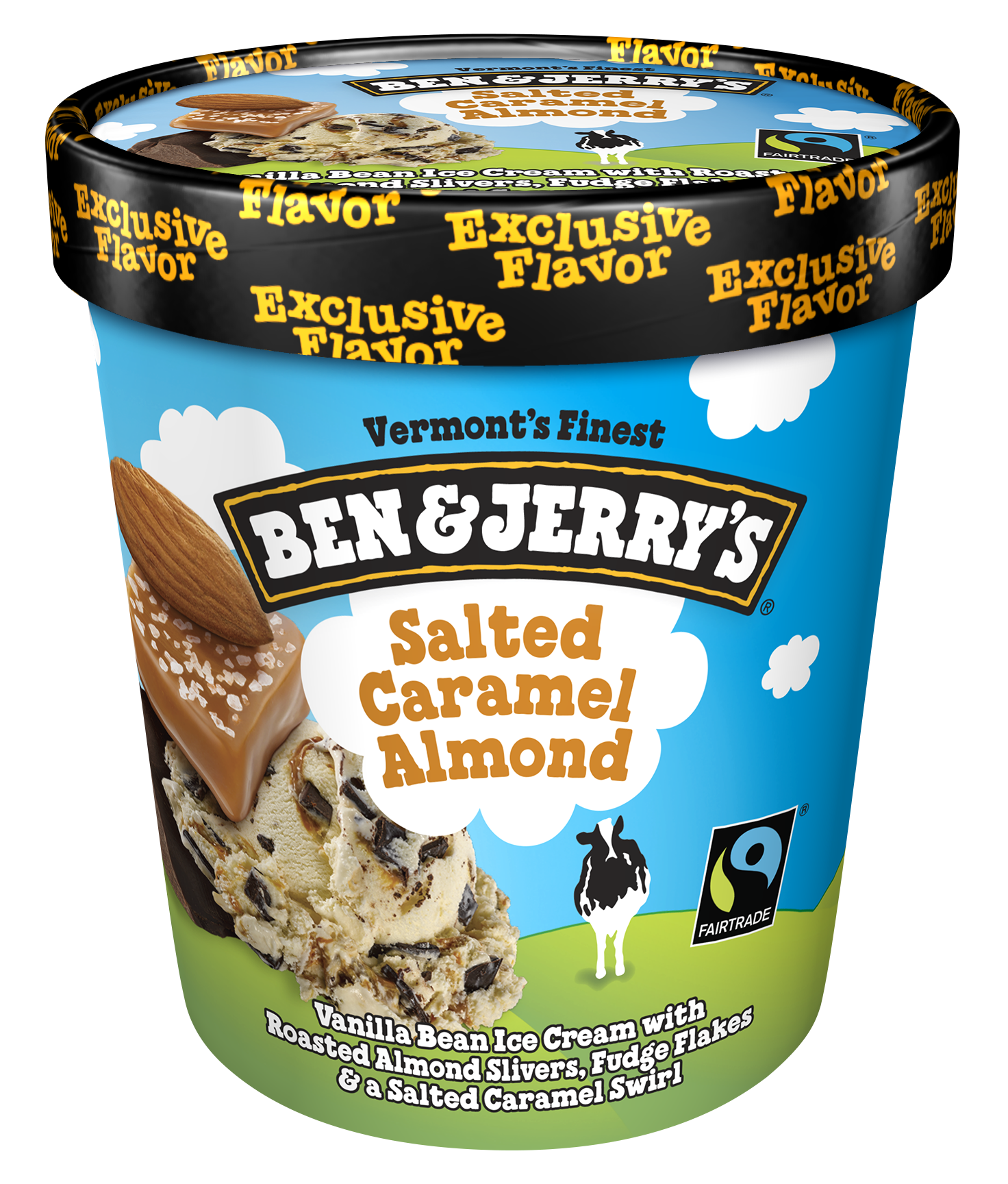 slide 3 of 4, Ben & Jerry's Ice Cream Salted Caramel Almond, 