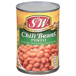 S&W Pinto Chili Beans 15.5 oz