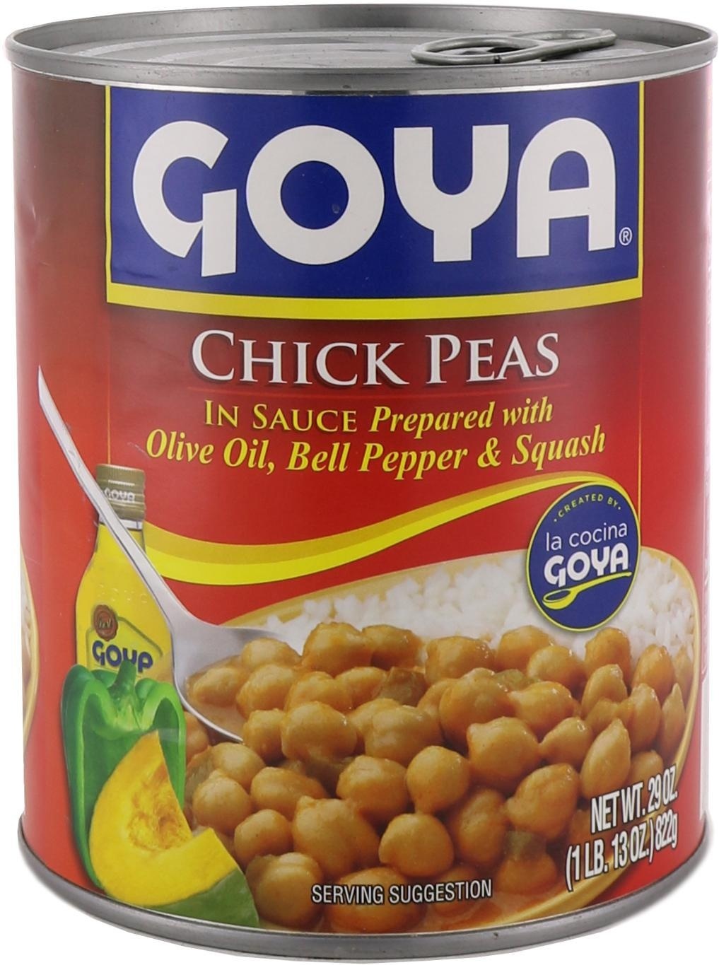 slide 1 of 1, Goya Chick Peas in Sauce, 29 oz