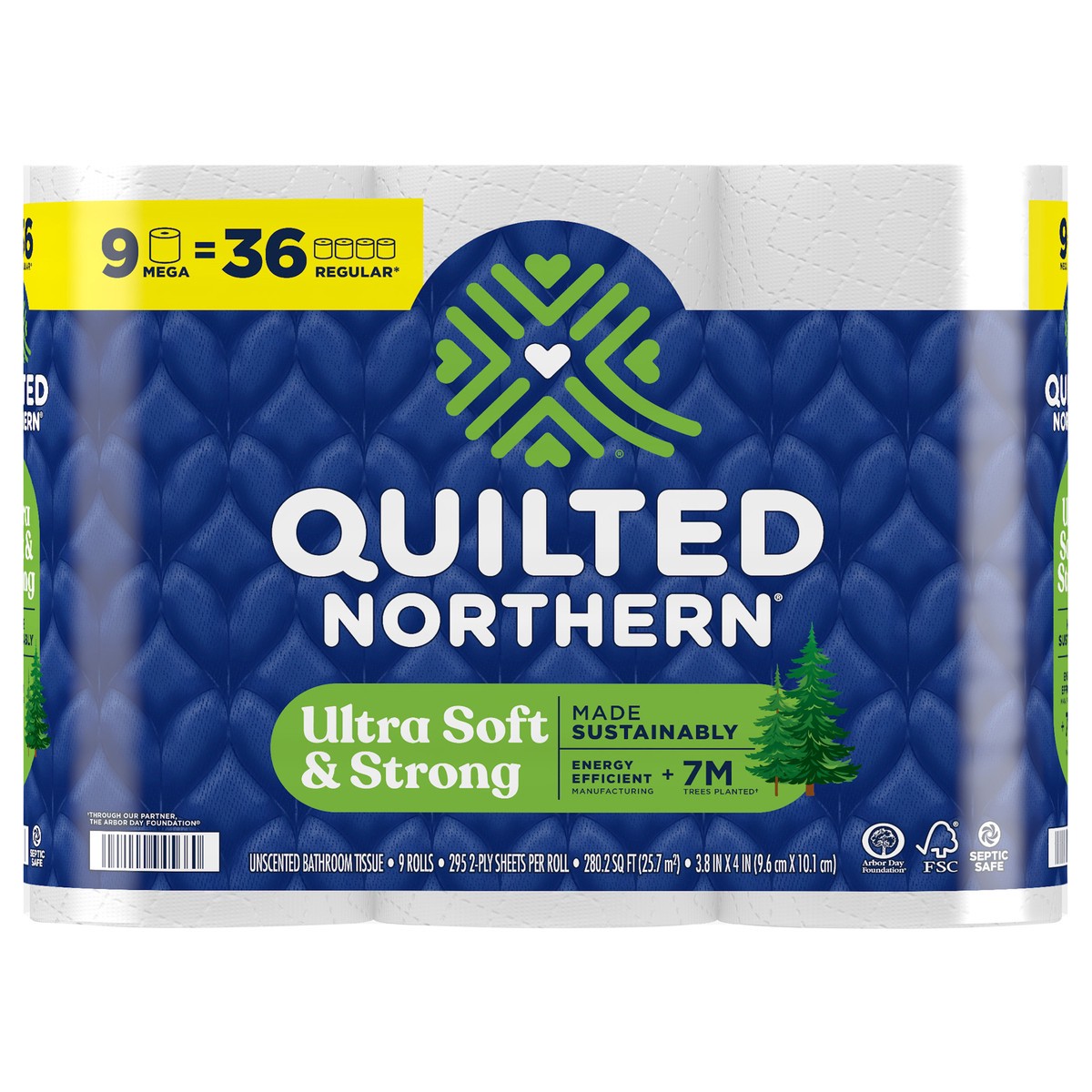 slide 1 of 1, Quilted Northern Ultra Soft & Strong Toilet Paper, 9 Mega Rolls, 9 ct