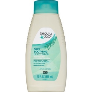 slide 1 of 1, CVS Pharmacy Beauty 360 Skin Soothing Body Wash Fragrance-Free, 12 fl oz