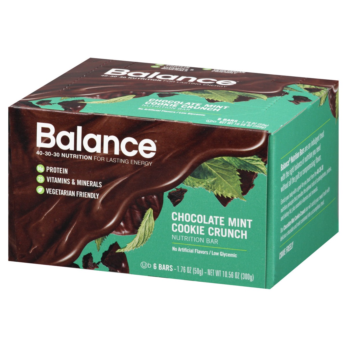 slide 3 of 9, Balance Chocolate Mint Cookie Crunch Nutrition Bar 6 ea, 6 ct; 1.76 oz