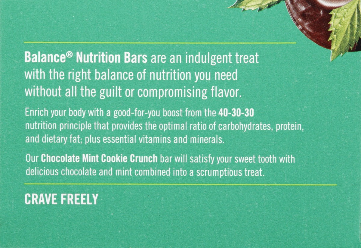 slide 8 of 9, Balance Chocolate Mint Cookie Crunch Nutrition Bar 6 ea, 6 ct; 1.76 oz