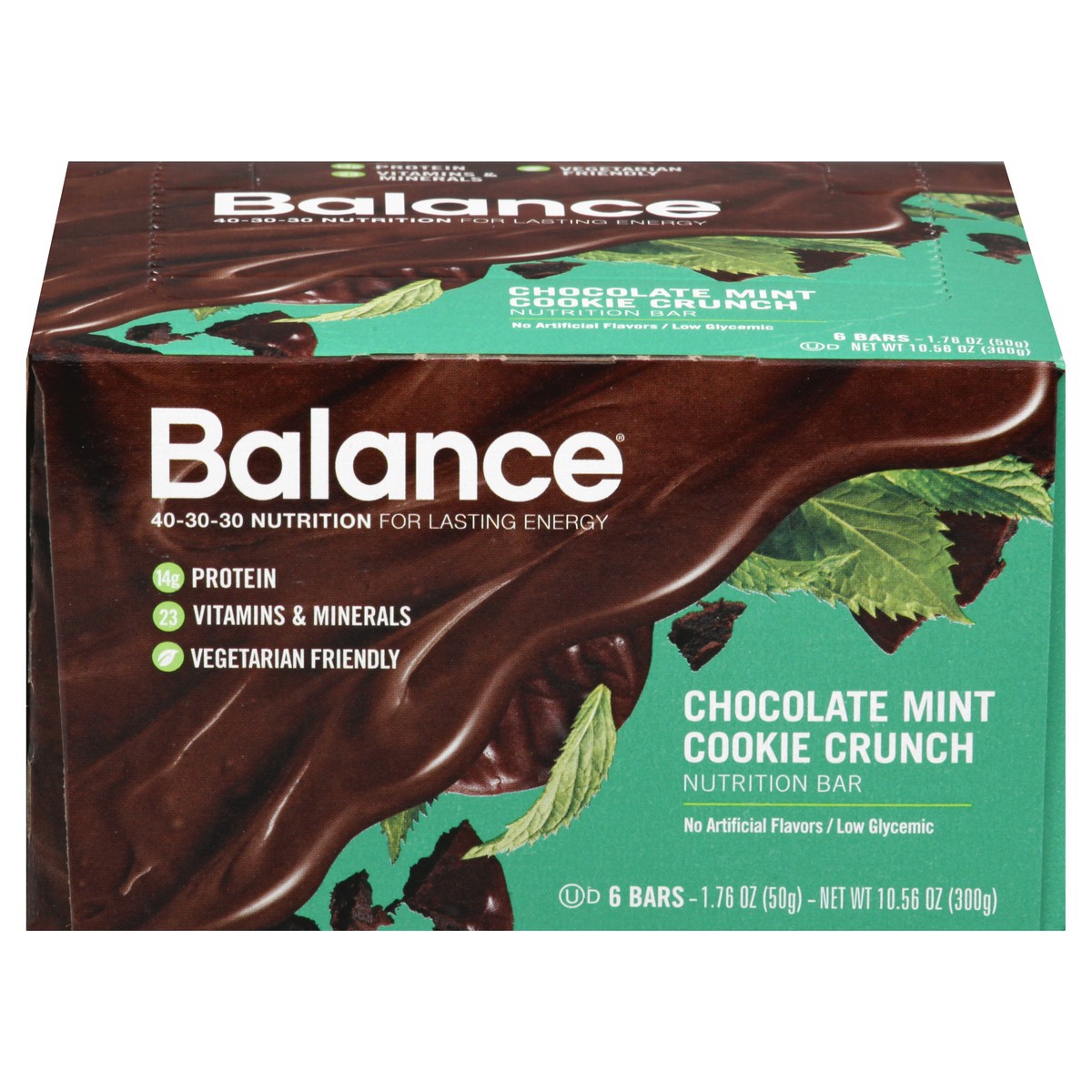 slide 1 of 9, Balance Chocolate Mint Cookie Crunch Nutrition Bar 6 ea, 6 ct; 1.76 oz