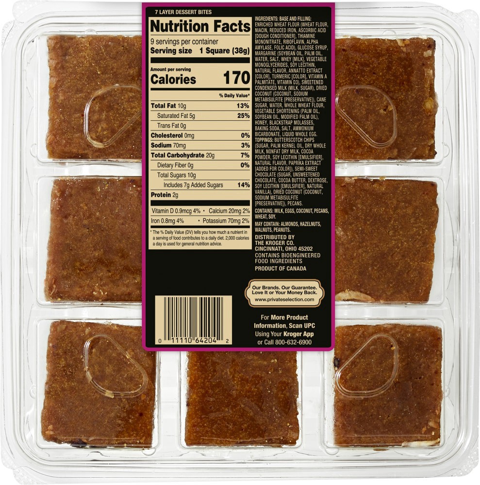 slide 2 of 2, Private Selection® 7-Layer Dessert Bites, 12.17 oz