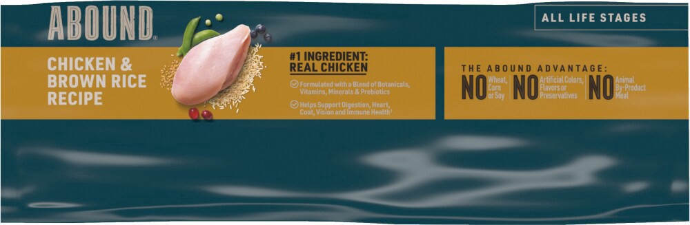 slide 5 of 5, Abound Chicken & Brown Rice Dry Cat Food, 16 lb