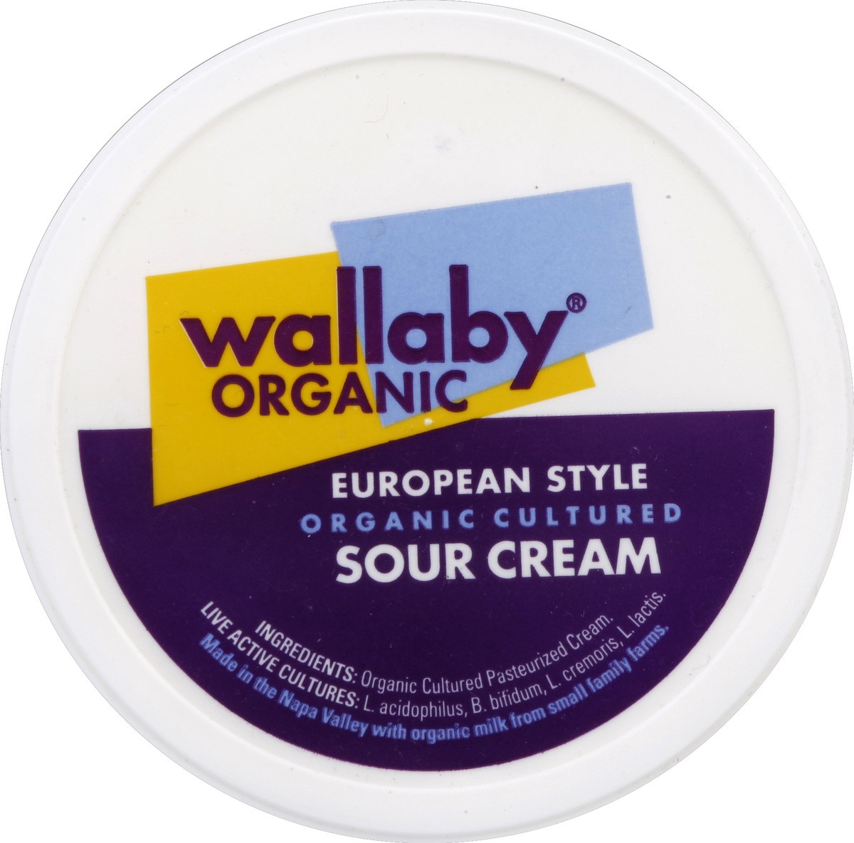 slide 2 of 3, Wallaby Organic Cultured Sour Cream, 16 oz
