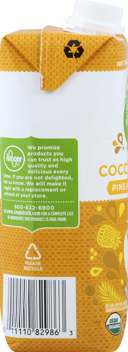 slide 2 of 5, Simple Truth Organic Pineapple Flavored Coconut Water - 16.9 fl oz, 16.9 fl oz