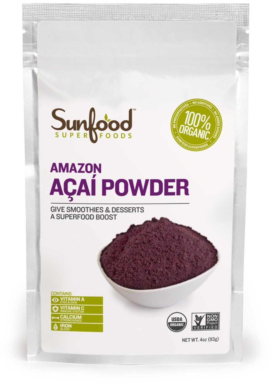 slide 1 of 1, Sunfood Amazon Acai, 1 ct