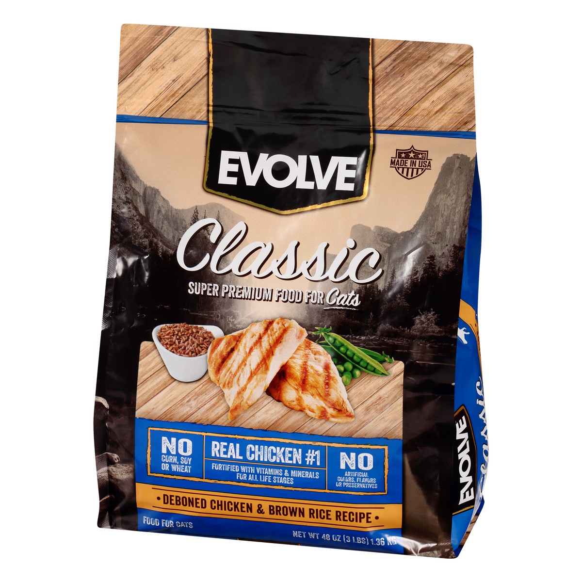 slide 2 of 9, Evolve Chicken And Brown Rice Cat Food, 3 lb