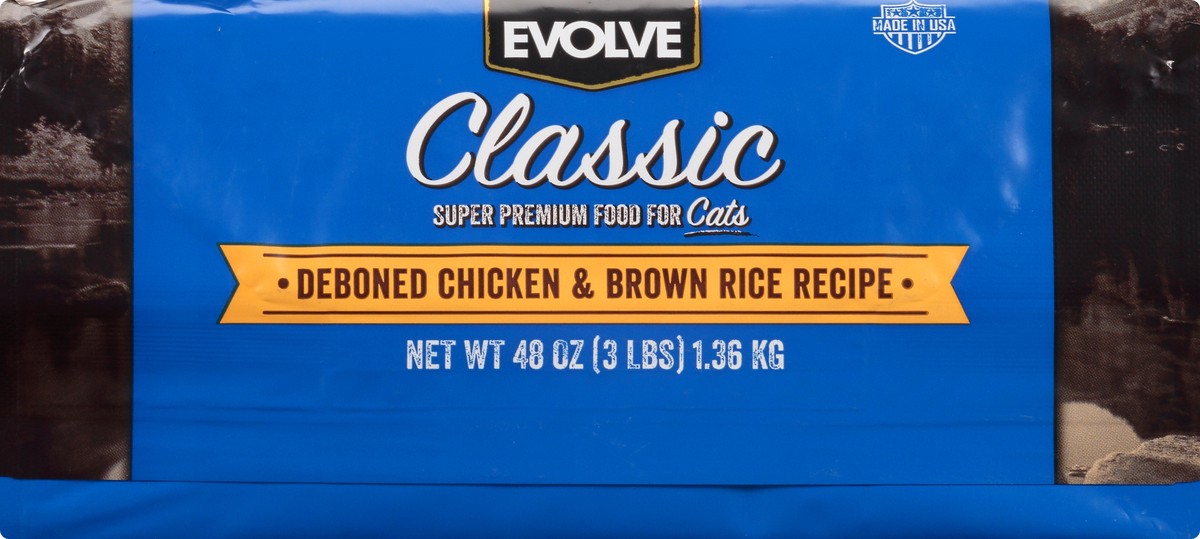 slide 5 of 9, Evolve Chicken And Brown Rice Cat Food, 3 lb