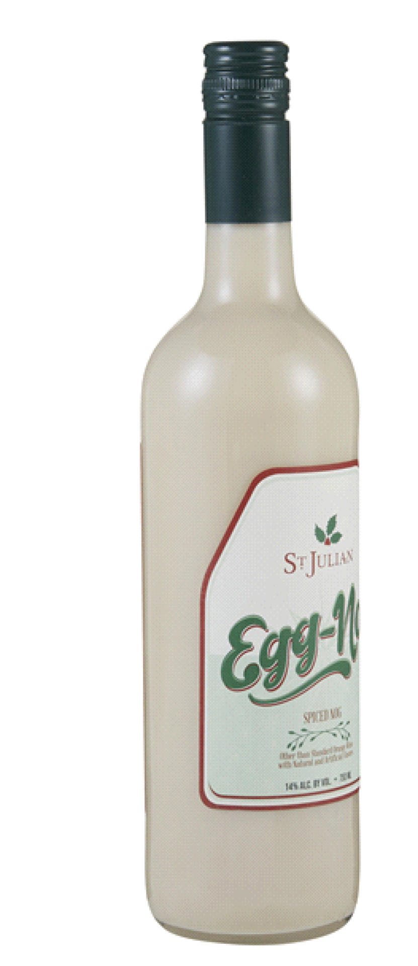 slide 1 of 5, St. Julian Spiced Egg Nog, 750 ml