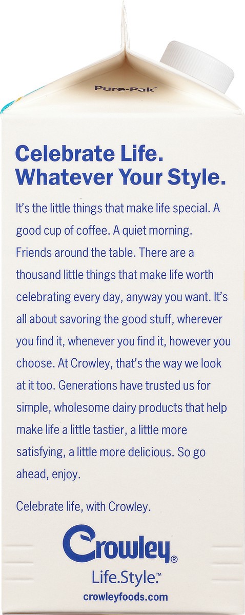 slide 4 of 10, Crowley Half & Half, 64 oz, 1/2 gal