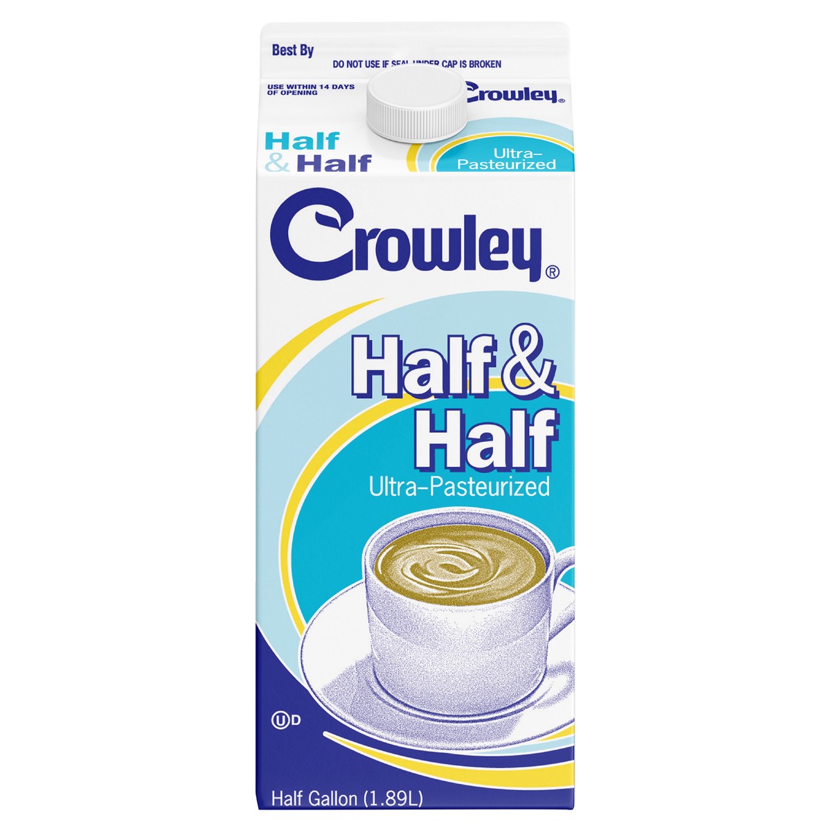 slide 1 of 10, Crowley Half & Half, 64 oz, 1/2 gal