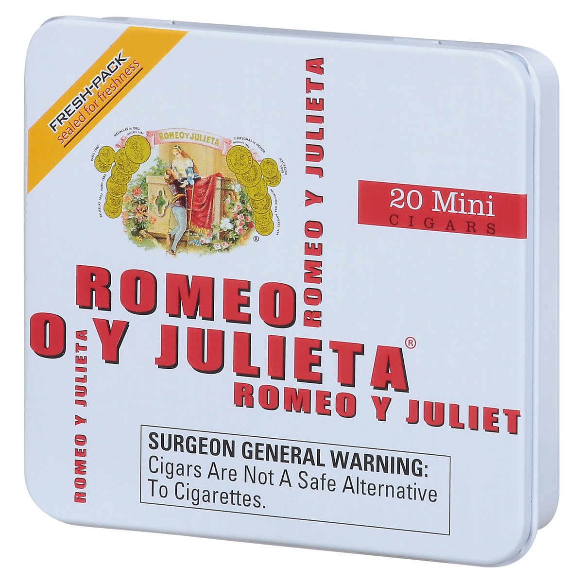 slide 3 of 9, Romeo y Julieta White Mini Cigars 20 ea, 20 ct