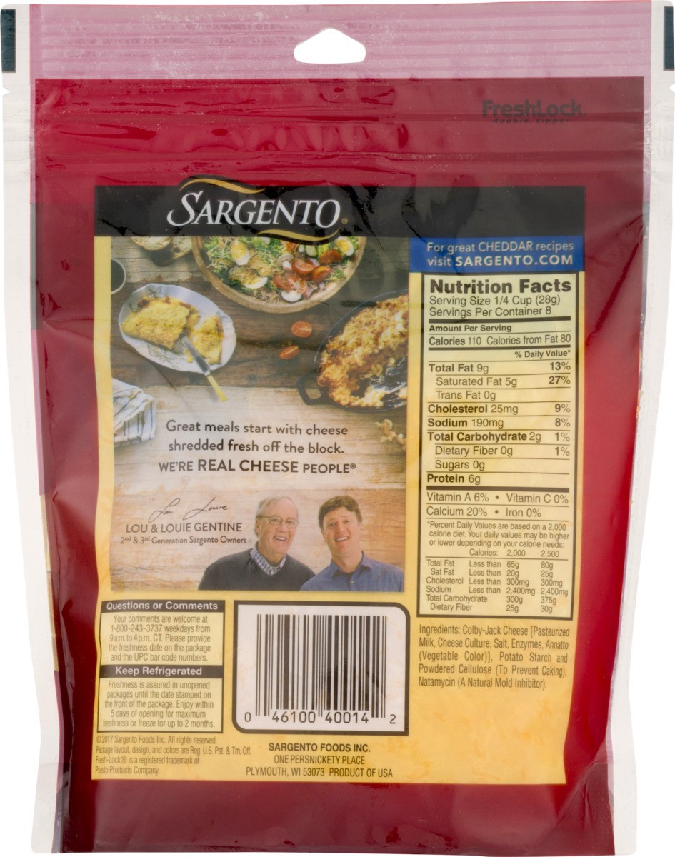 slide 6 of 14, Sargento Mozzarella Shredded Cheese, 8 oz