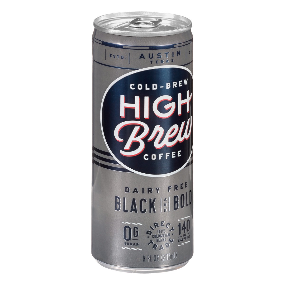 slide 7 of 9, High Brew Coffee Dairy Free Cold-Brew Black & Bold Coffee - 8 oz, 8 oz