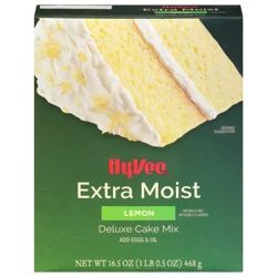 Hy-vee Lemon Extra Moist Deluxe Cake Mix - 16.5 oz
