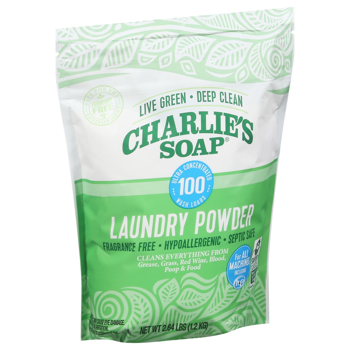 slide 7 of 9, Charlie's Soap Laundry Powder 2.64 lb, 2.64 lb