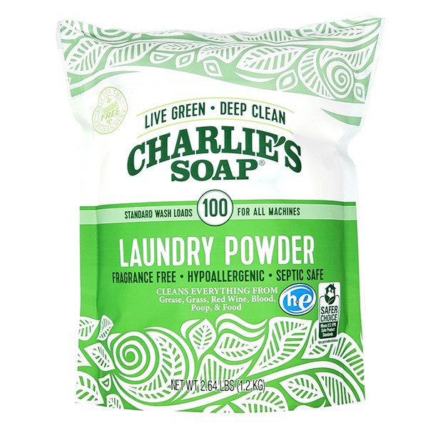 slide 1 of 9, Charlie's Soap Laundry Powder 2.64 lb, 2.64 lb