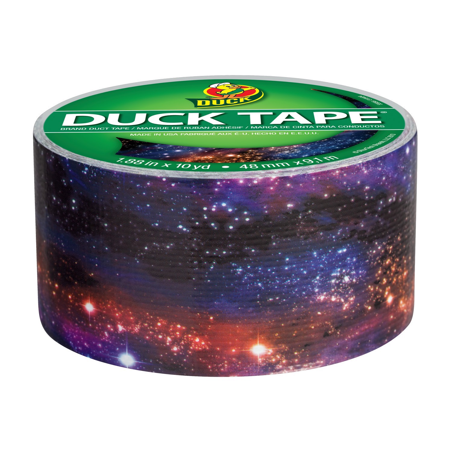 slide 3 of 4, Duck Brand Brand Galaxy Print Duct Tape, 1.88 in x 10 yd