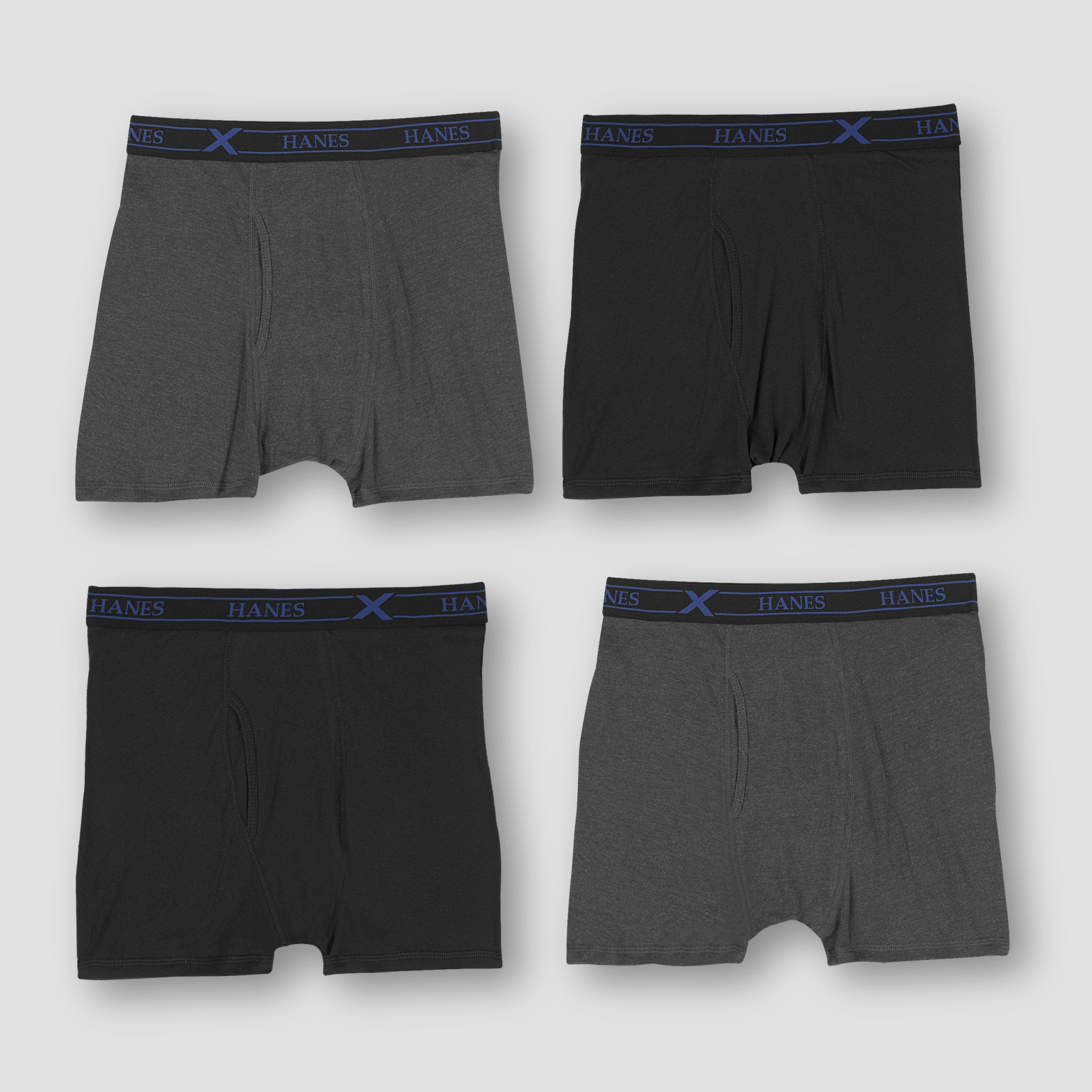 slide 1 of 2, Hanes Premium Men's X-Temp Shorts Leg Boxer Briefs 4pk - Colors May Vary XL, 1 ct