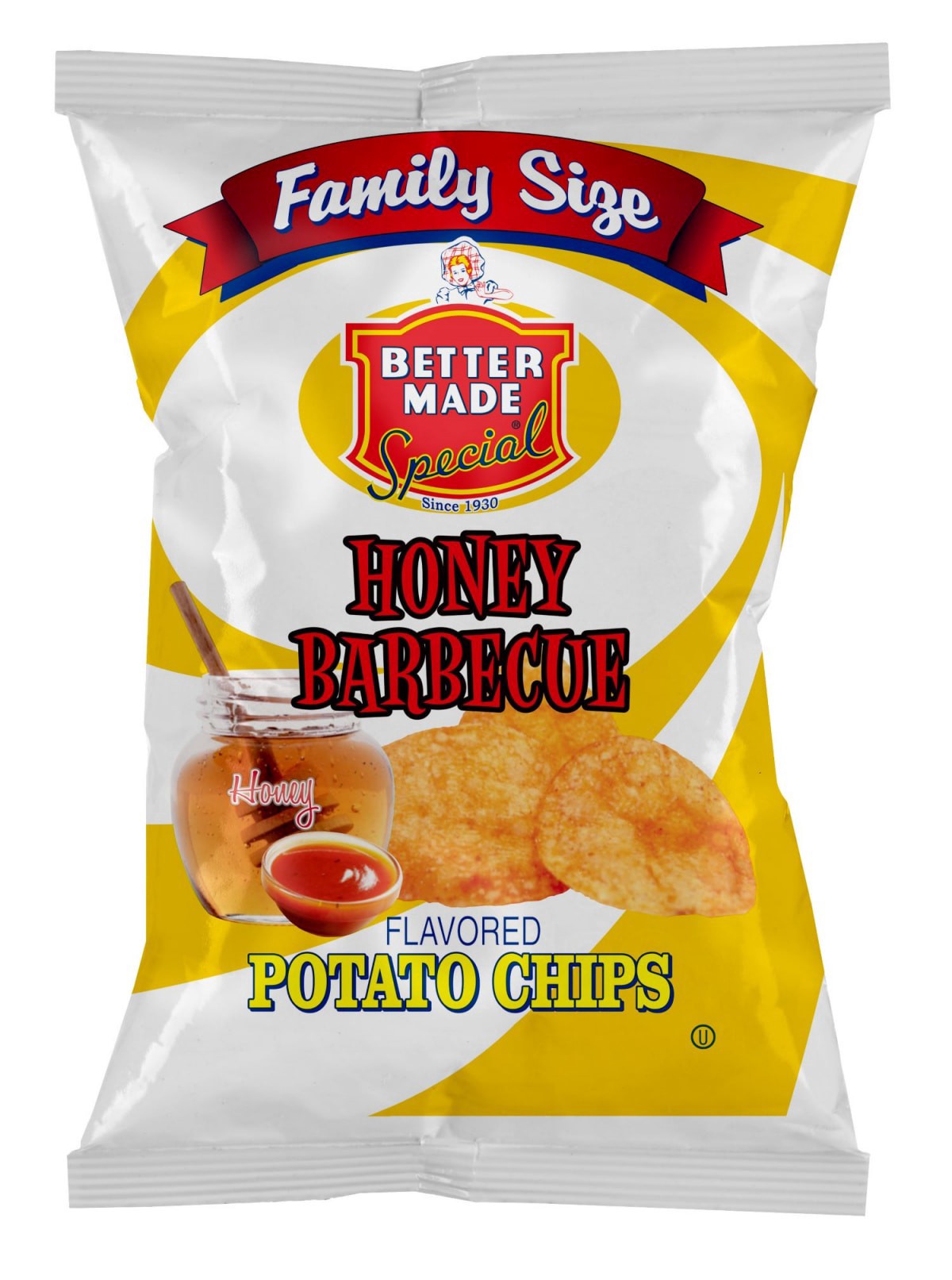 slide 1 of 1, Better Made Honey Bbq Potato Chips, 8.5 oz