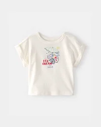 Carter's Baby Girl Ice Cream Top - Cream - 12M