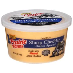 Prairie Farms Sharp Cheddar Cheese Spread 7 oz