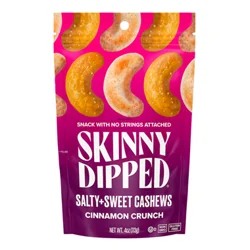 Skinny Dipped Salty & Sweet Cashews, Cinnamon Crunch