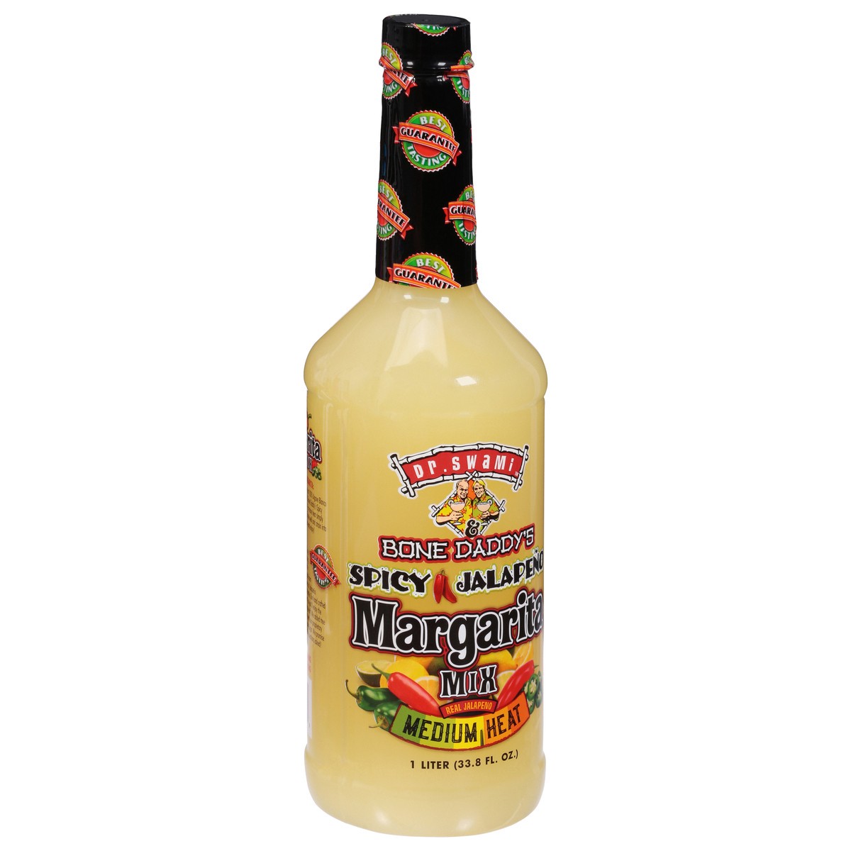 slide 7 of 13, Dr. Swami & Bone Daddy's Medium Spicy Jalapeno Margherita Mix 33.8 fl oz, 33.8 fl oz