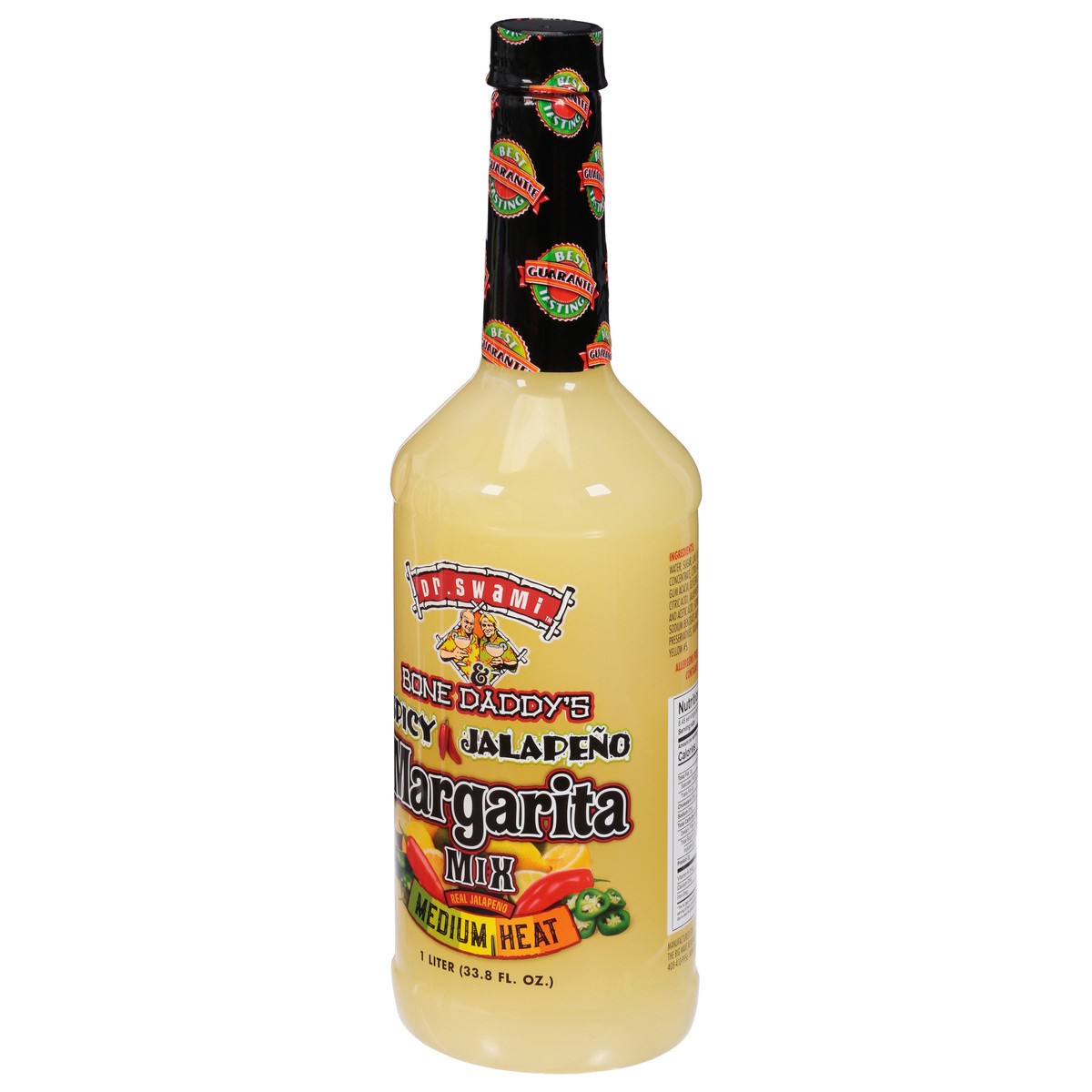 slide 8 of 13, Dr. Swami & Bone Daddy's Medium Spicy Jalapeno Margherita Mix 33.8 fl oz, 33.8 fl oz