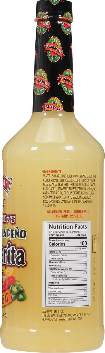 slide 11 of 13, Dr. Swami & Bone Daddy's Medium Spicy Jalapeno Margherita Mix 33.8 fl oz, 33.8 fl oz