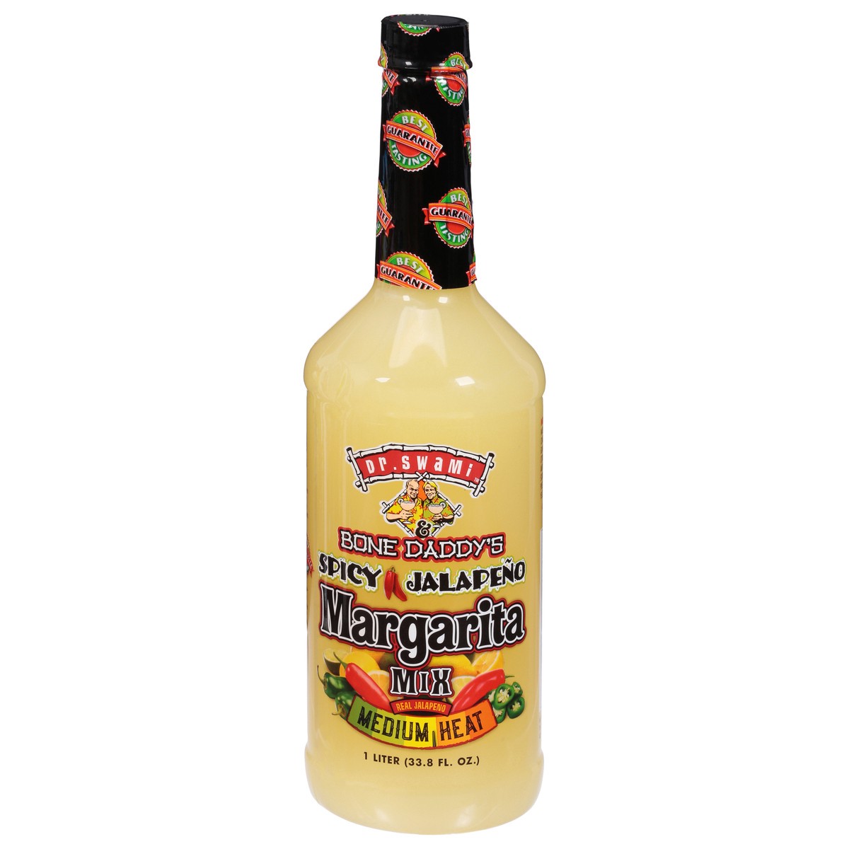 slide 1 of 13, Dr. Swami & Bone Daddy's Medium Spicy Jalapeno Margherita Mix 33.8 fl oz, 33.8 fl oz