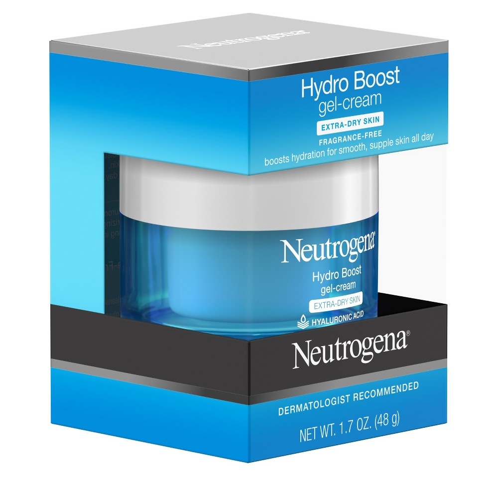 slide 9 of 10, Neutrogena Unscented Neutrogena Hydro Boost Water Gel Face Moisturizer with Hyaluronic Acid - 1.7oz, 1.7 oz
