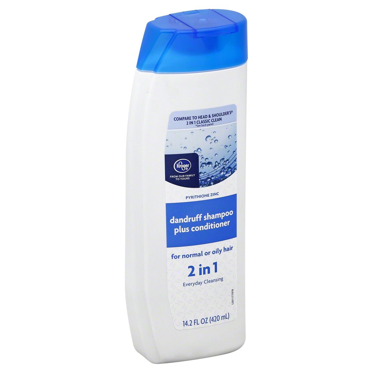 slide 1 of 1, Kroger Everyday Cleansing 2-In-1 Dandruff Shampoo Plus Conditioner, 14.2 fl oz