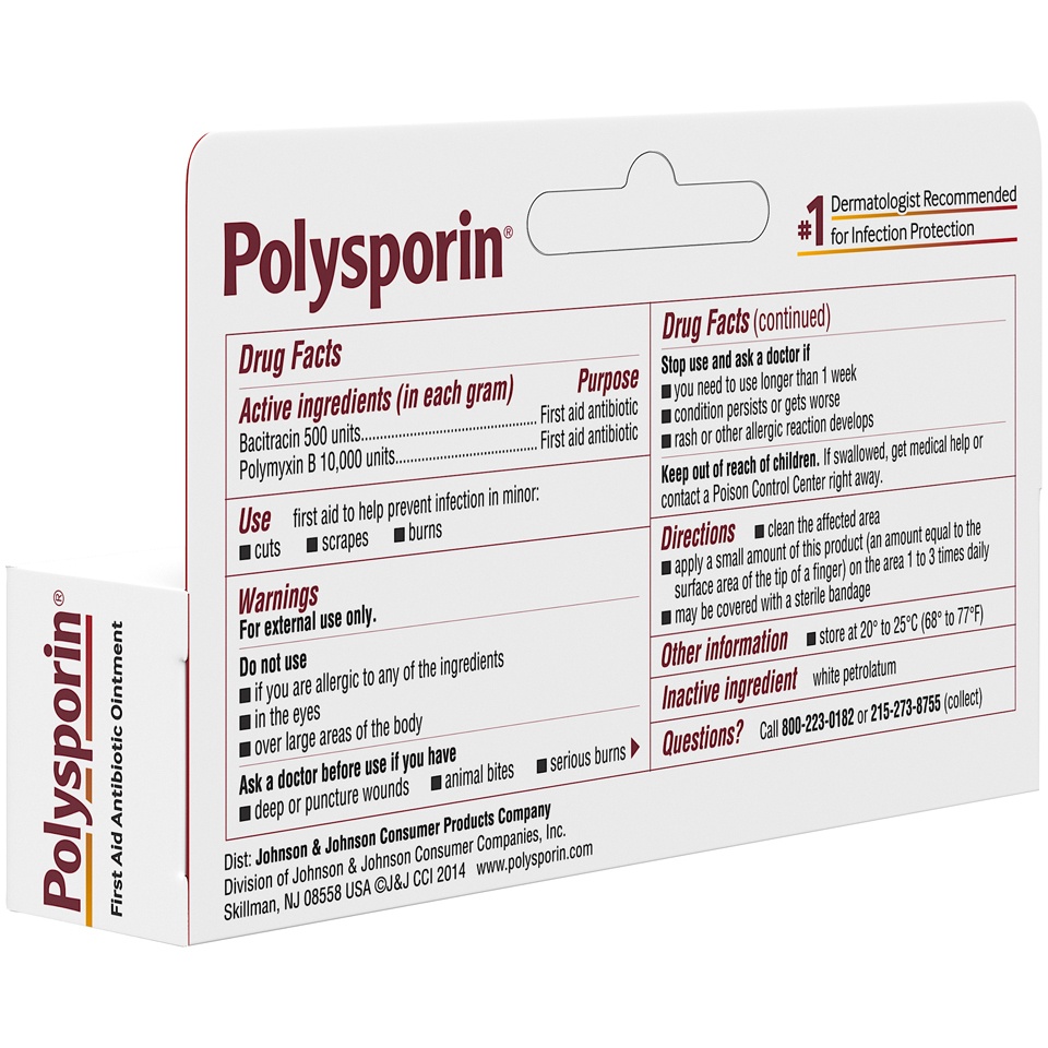 slide 3 of 6, Polysporin First Aid Antibiotic Ointment - 0.5oz, 