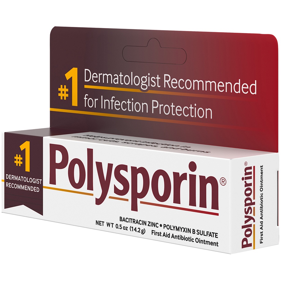 slide 4 of 6, Polysporin First Aid Antibiotic Ointment - 0.5oz, 