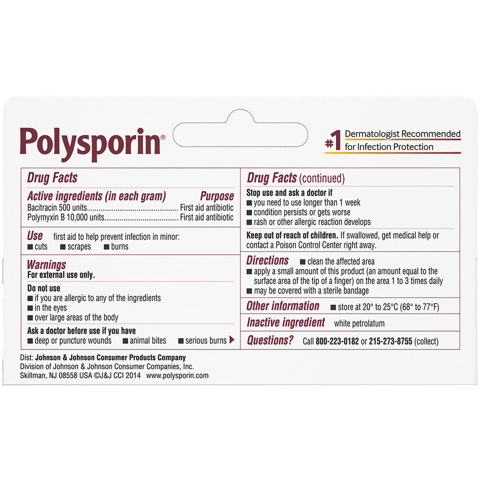 slide 2 of 6, Polysporin First Aid Antibiotic Ointment - 0.5oz, 