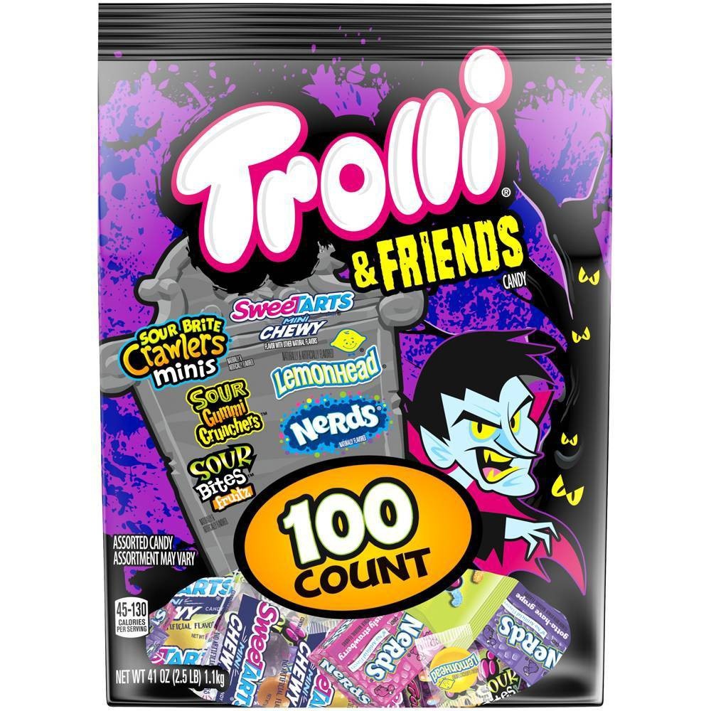 slide 1 of 4, Trolli And Friends Assorted Candies, 41 oz