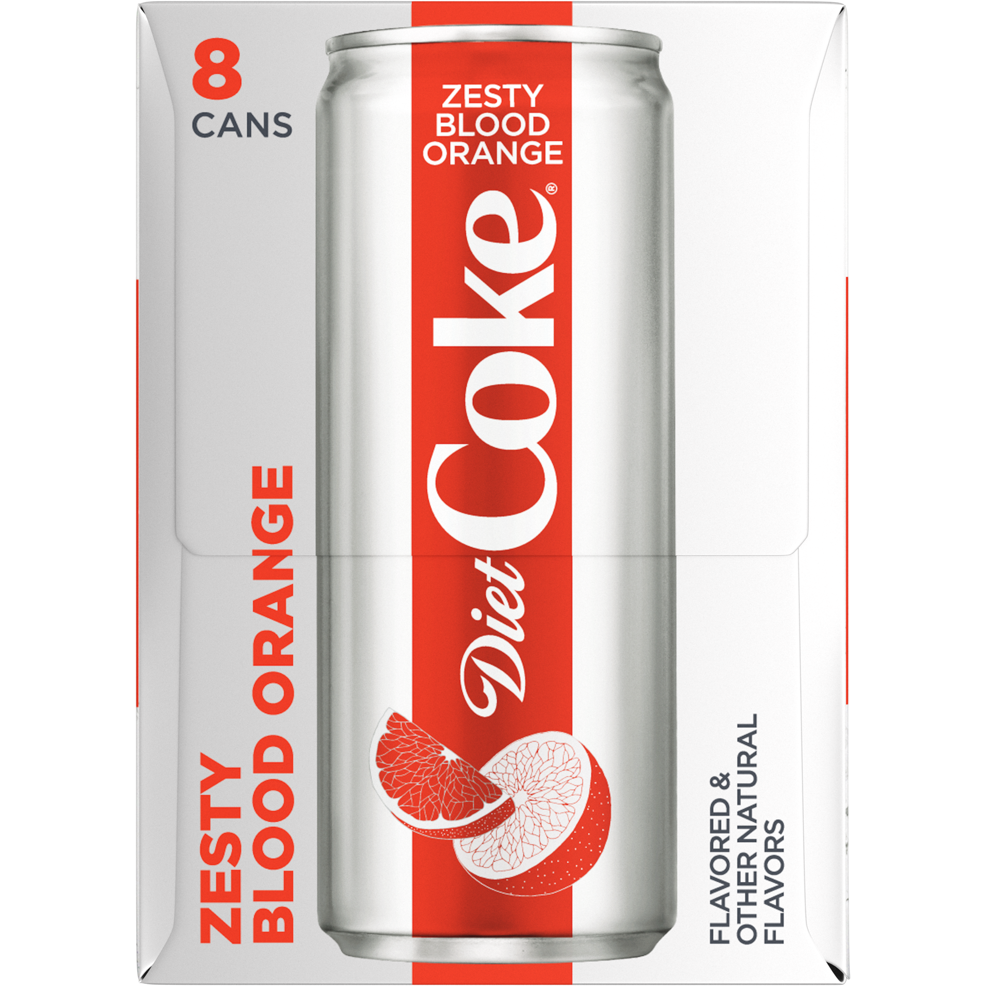 slide 2 of 7, Diet Coke Zesty Blood Orange Soda Soft Drink- 96 fl oz, 96 fl oz