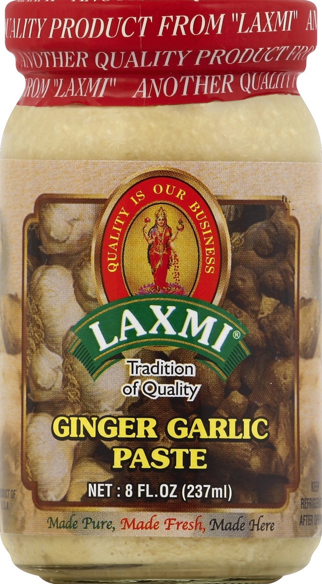slide 1 of 3, Laxmi Ginger Garlic Paste 8 oz, 8 oz