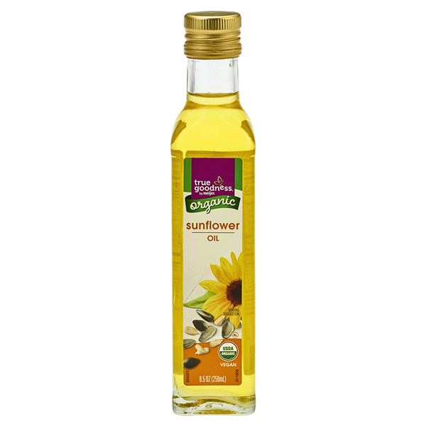 slide 1 of 1, True Goodness Organic Sunflower Oil, 8.5 oz