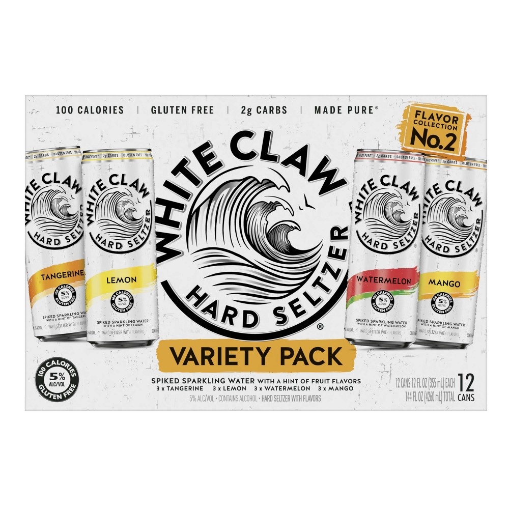 slide 3 of 3, White Claw Variety Pack #2, 12 ct; 12 oz