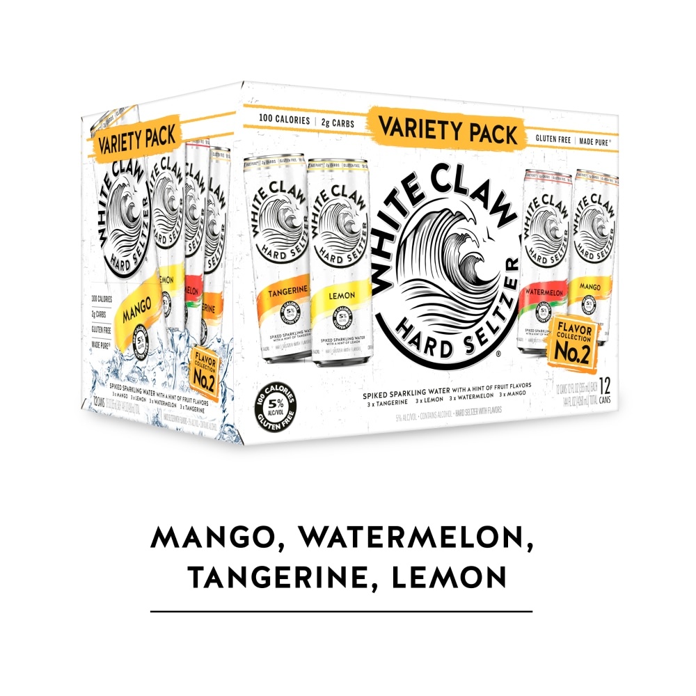 slide 1 of 3, White Claw Variety Pack #2, 12 ct; 12 oz
