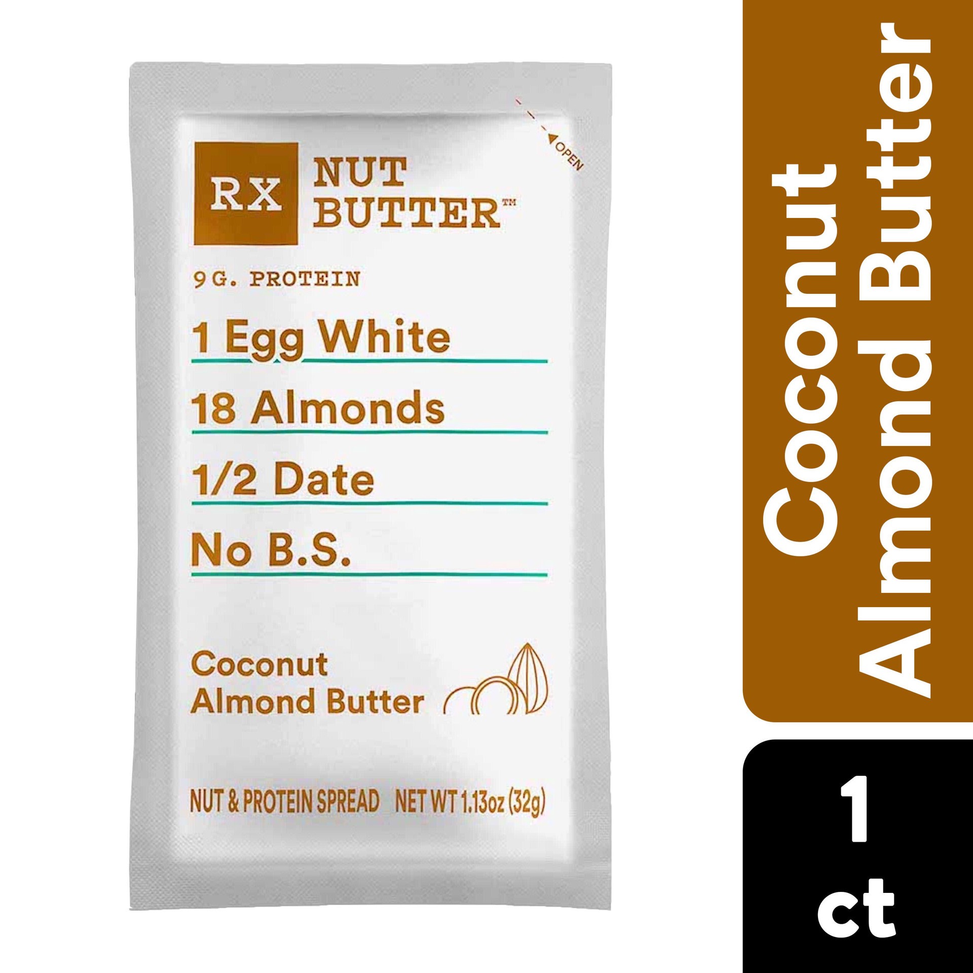 slide 1 of 5, RX Nut Butter Almond Butter, Coconut, 1.13 oz, 1.13 oz