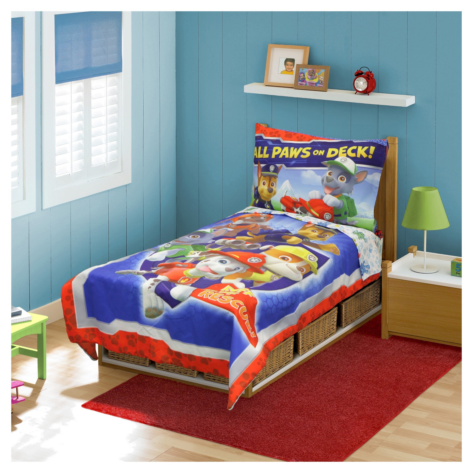 slide 1 of 1, PAW Patrol Toddler All Paws on Deck! Bedding Set, 4 ct