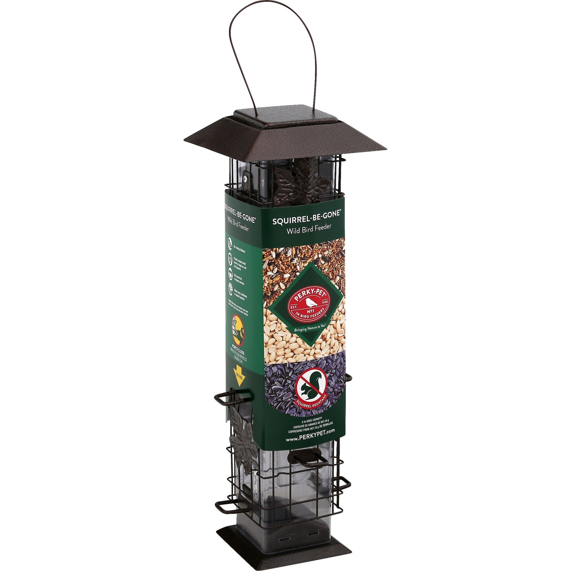 slide 1 of 1, Perky-Pet Squirrel-Be-Gone Wild Bird Feeder, 1 ct