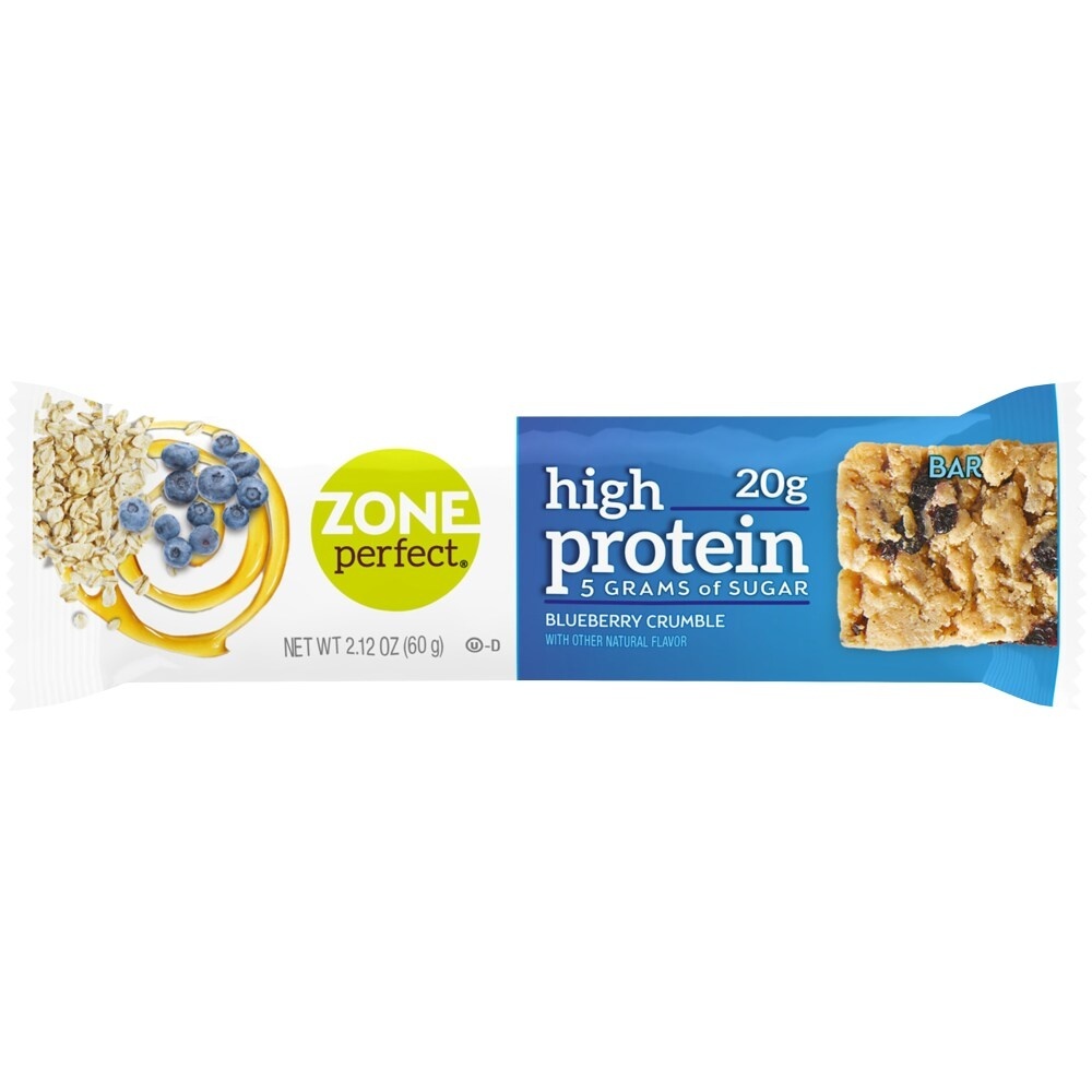 slide 1 of 4, Zone Perfect Blueberry Crumble Protein Bar, 2.12 oz