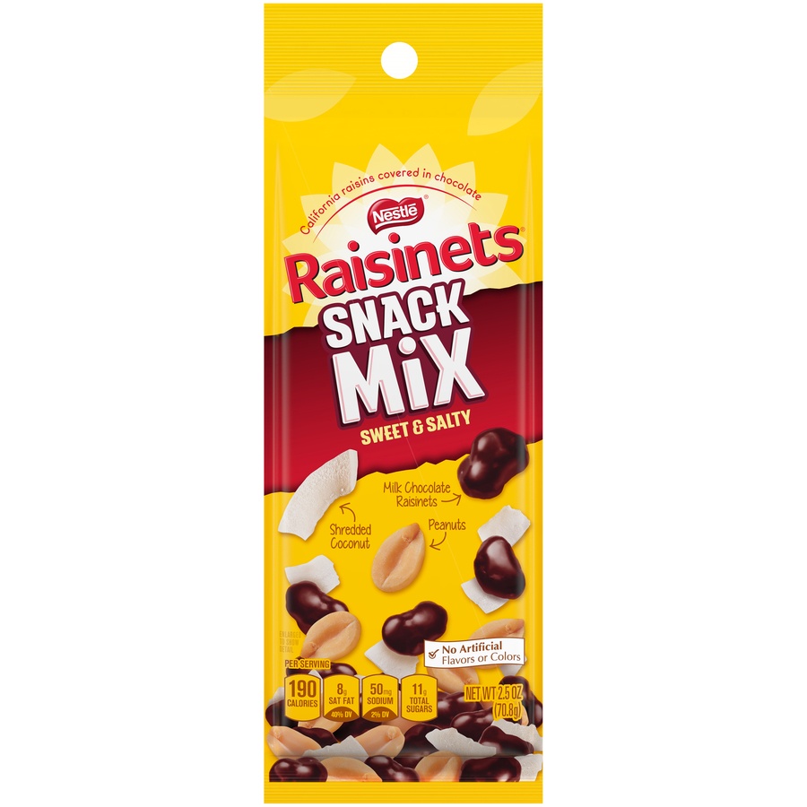 slide 1 of 6, Nestlé Raisinets Sweet & Salty Snack Mix, 2.5 oz